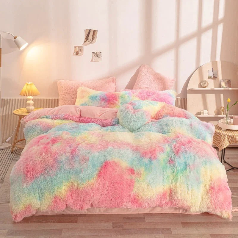 Modern Soft Plush Bedding Set High-End