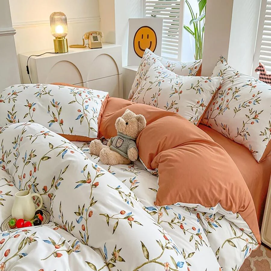 Trendy Plant Girl Bedding Set Authentic