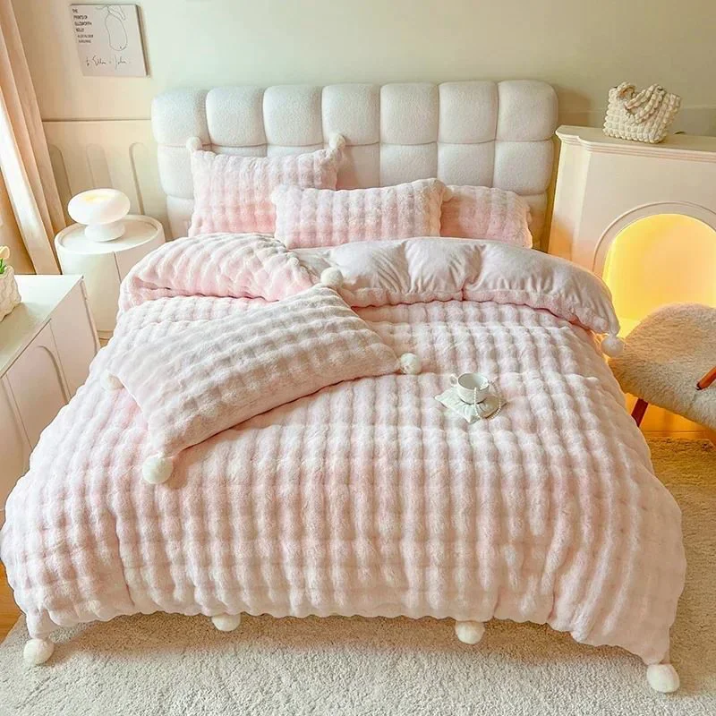 Reliable Faux Fur Warm Fluffy Bedding Set Powerful