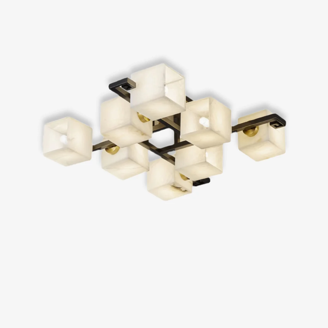 Proven Alabaster Block Ceiling Light Durable