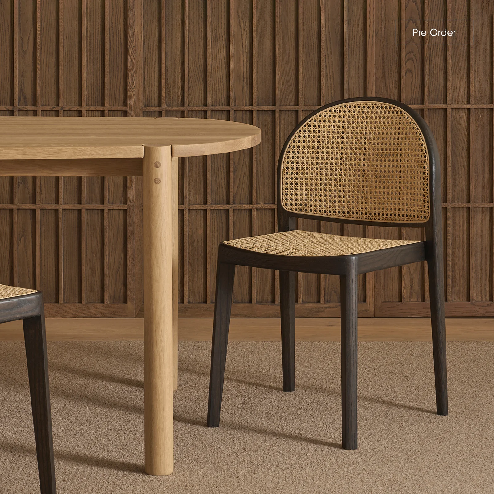 Refined Luk Rattan Dining Chair Bespoke Recyclable