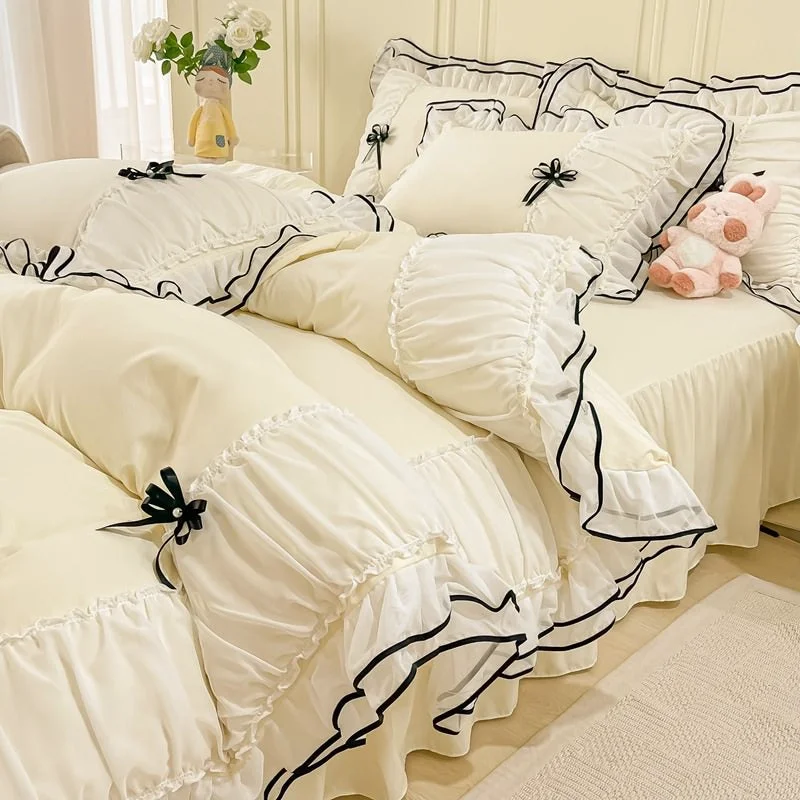 Original Coquette Princess Ruffle Bedding Set Elegant
