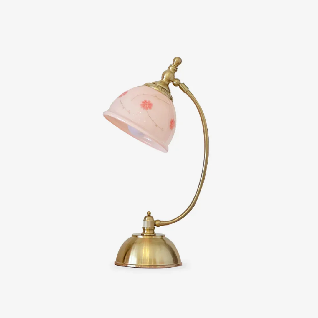 Safe Cream Flower Desk Lamp Advanced