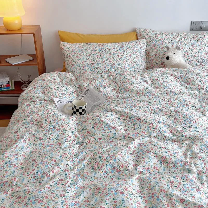 Pure Cottagecore Grandma Bedding Set Fashionable