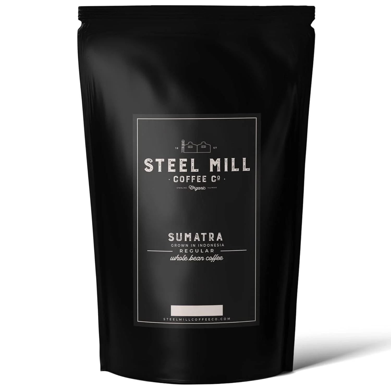 Durable Steel Mill Coffee Co. Sumatra Single Origin 12 ounces Drip Grind Regular Grown in Indonesia Stylish