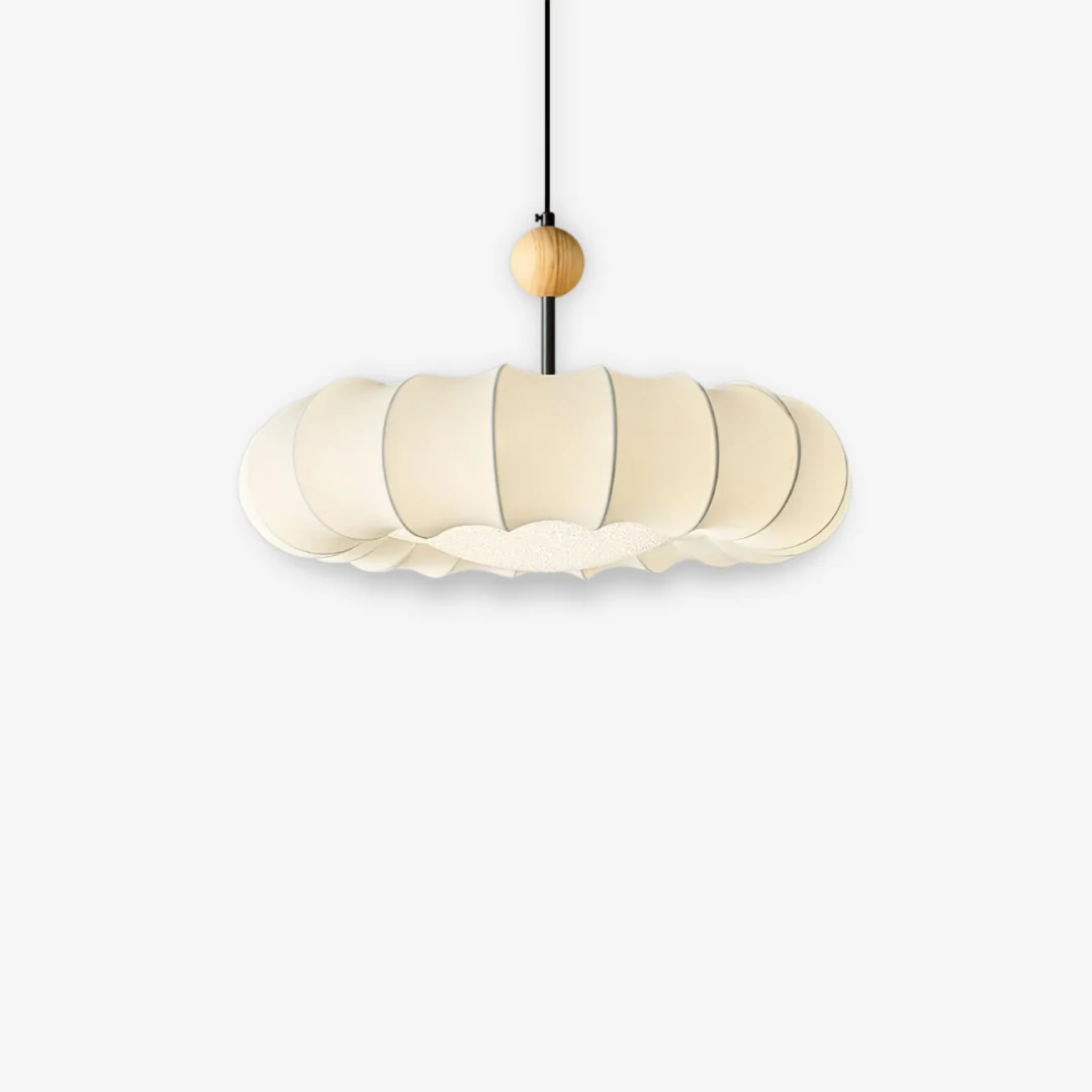 Environmentally Friendly Japanese Art Fabric Pendant Lamp Effective