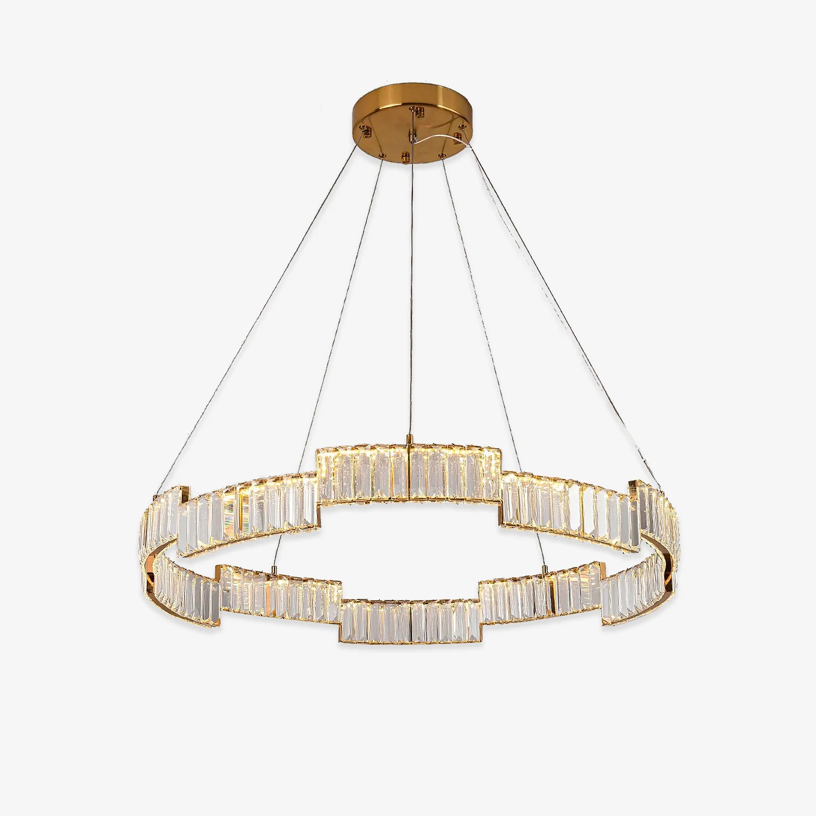 Refined Stella Crystal LED Chandelier Solid
