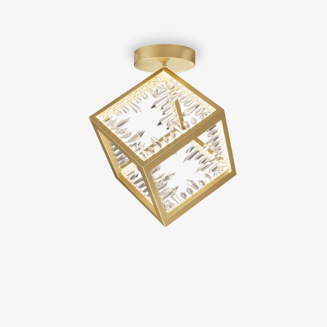 Efficient Square Crystal Ceiling Lamp Effective