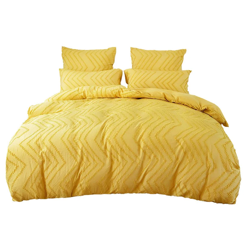 Original Zig Zag Fringe Duvet Cover Set Unique