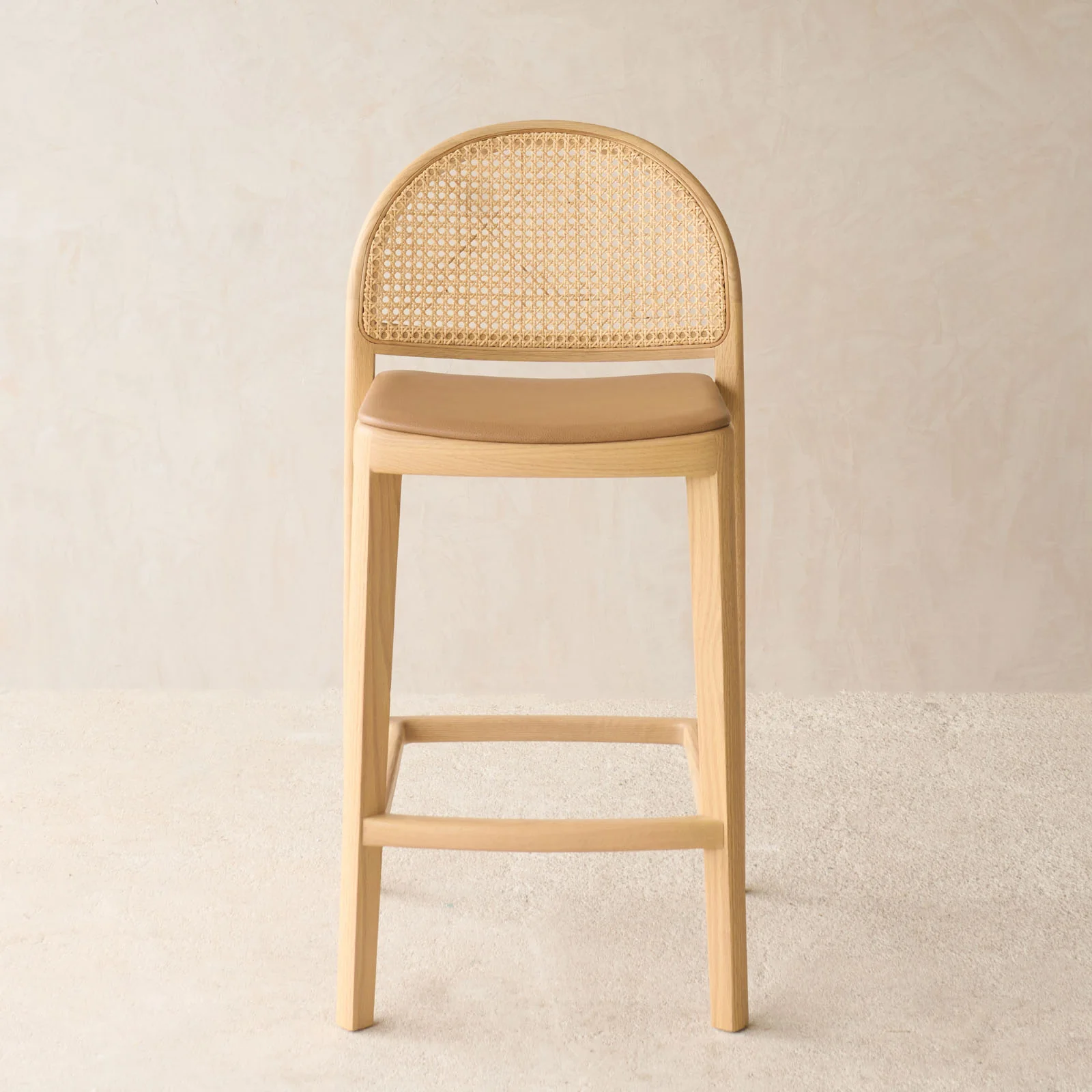 Contemporary Luk Rattan Counter Stool Easy-to-Use