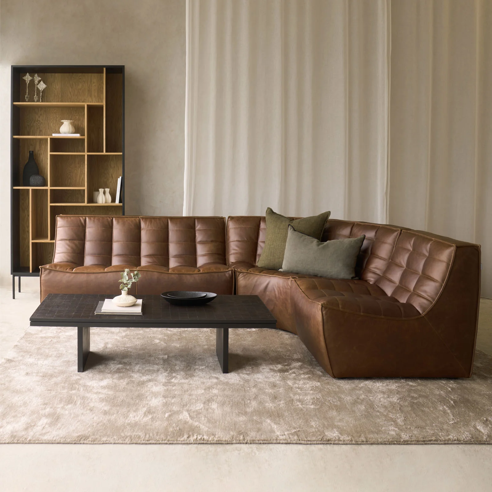 Certified N701 Modular Sofa Set Chestnut 260cm Next-Generation