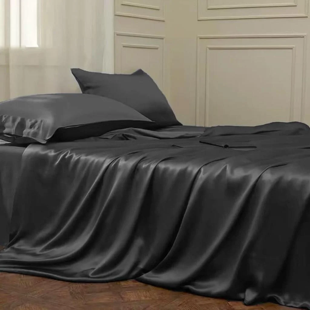 Innovative 22 Momme Silk Sheet - Black Optimized