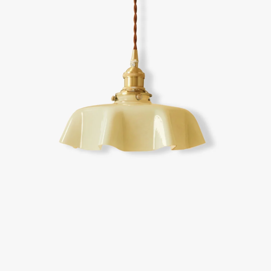 Detailed French Flower Pendant Light Recyclable
