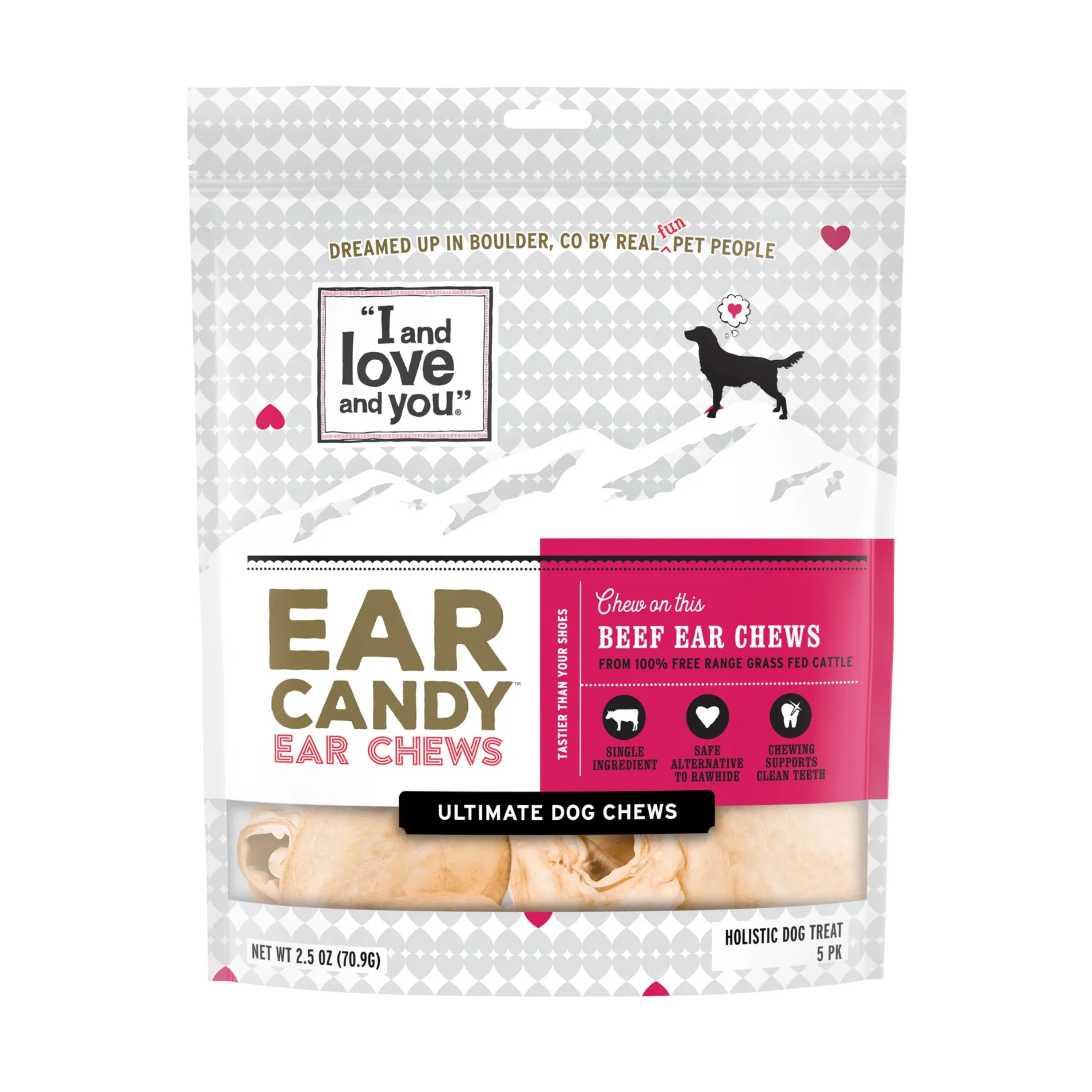 Luxury I and Love and You Ear Candy Dog Chews Fashionable