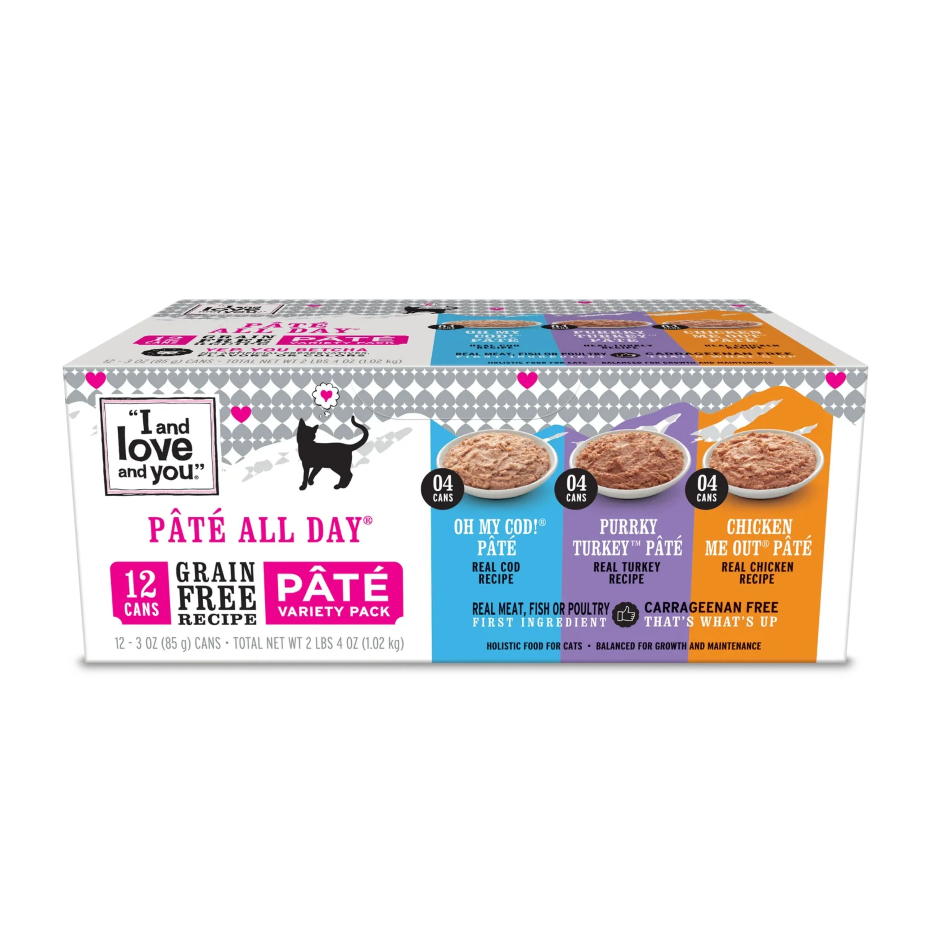 Outstanding I and Love and You Naked Essentials Cat Food - Paté All Day Variety Pack Fine Crafted