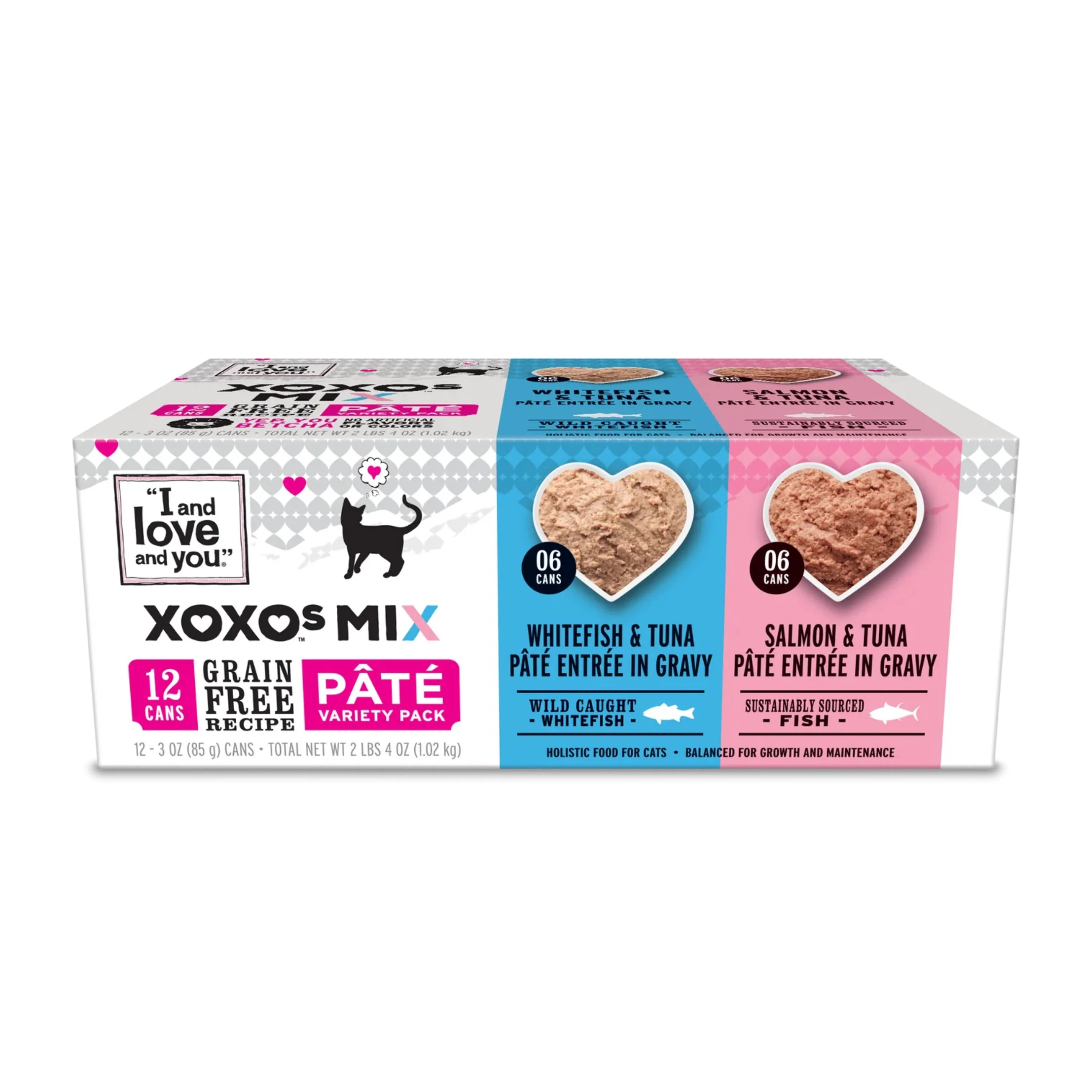 Verified I and Love and You XOXO's Fish Lovers - Paté Variety Pack 3oz 12-Pack Flexible