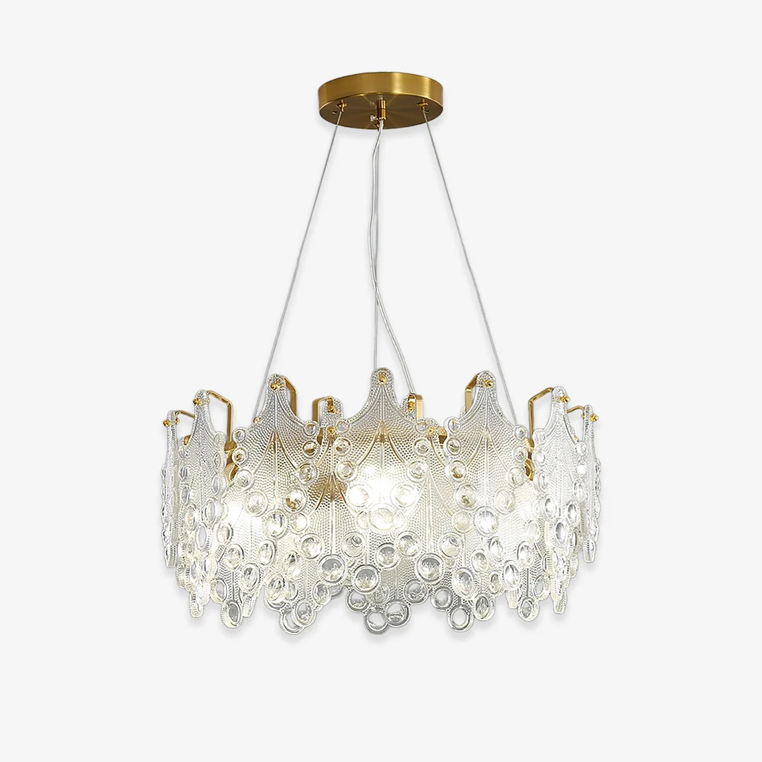 Relaxed Vilary Layered Glass Chandelier User-Friendly