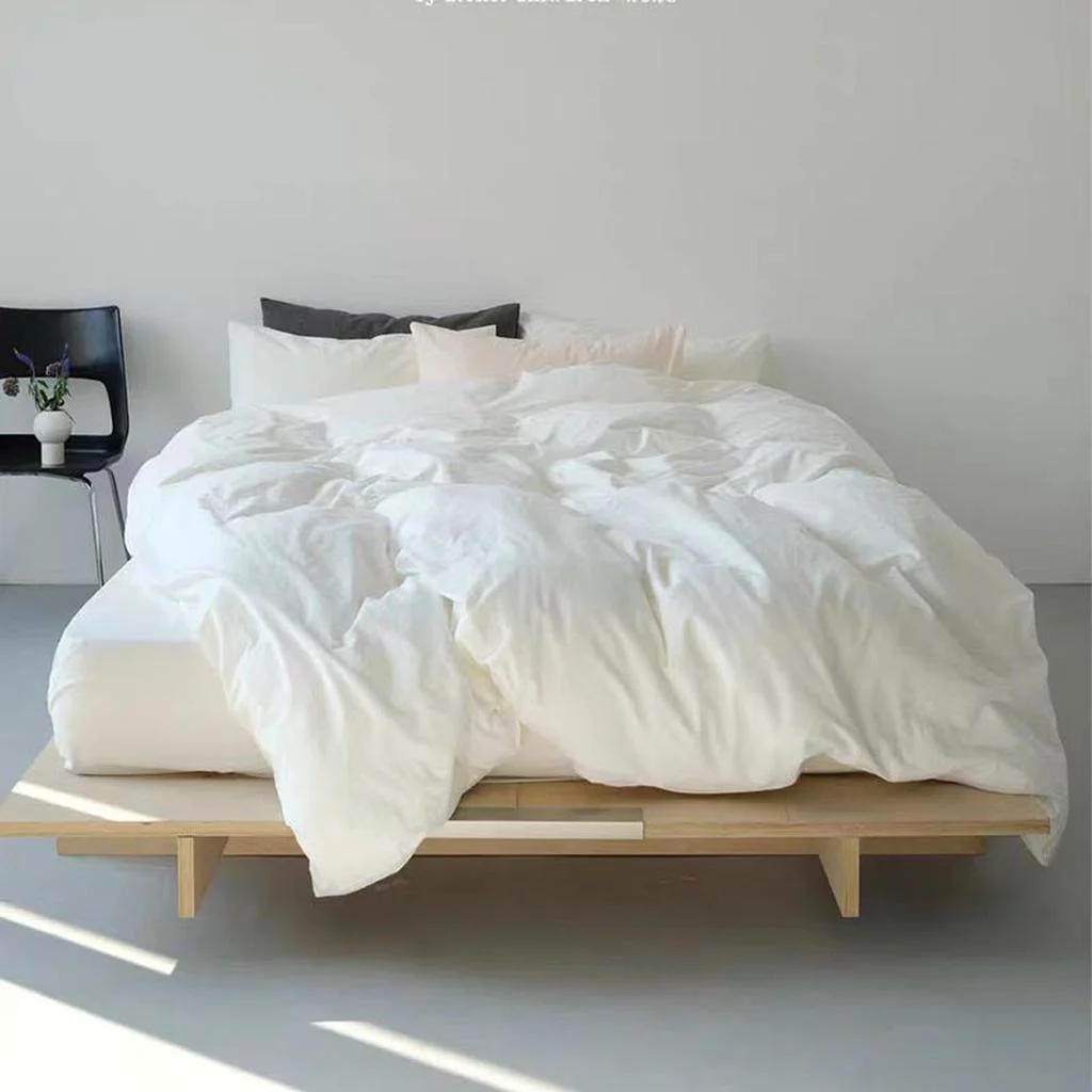 Certified Pastel Color Duvet Cover - White Modern