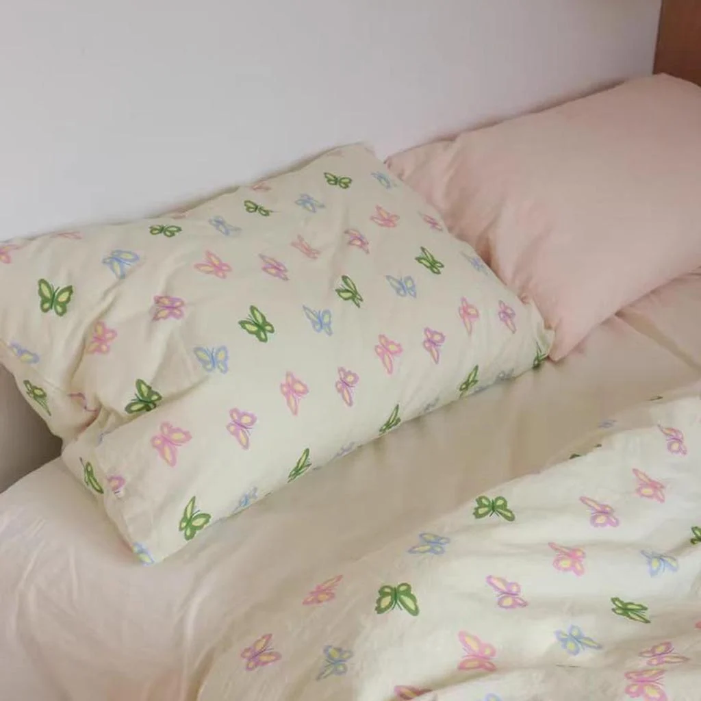 Exceptional Colorful Butterfly Printed Duvet Cover Unique
