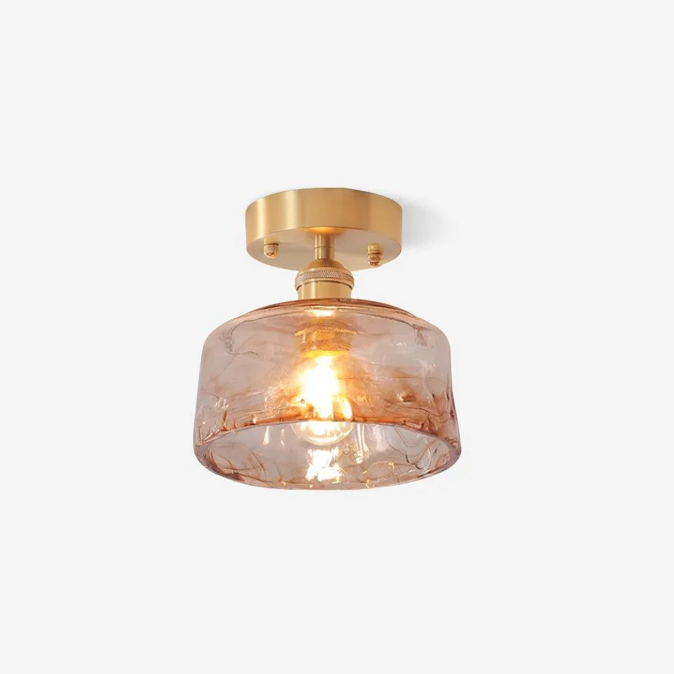 Flexible Nordic Amber Ceiling Lamp Expertly Made