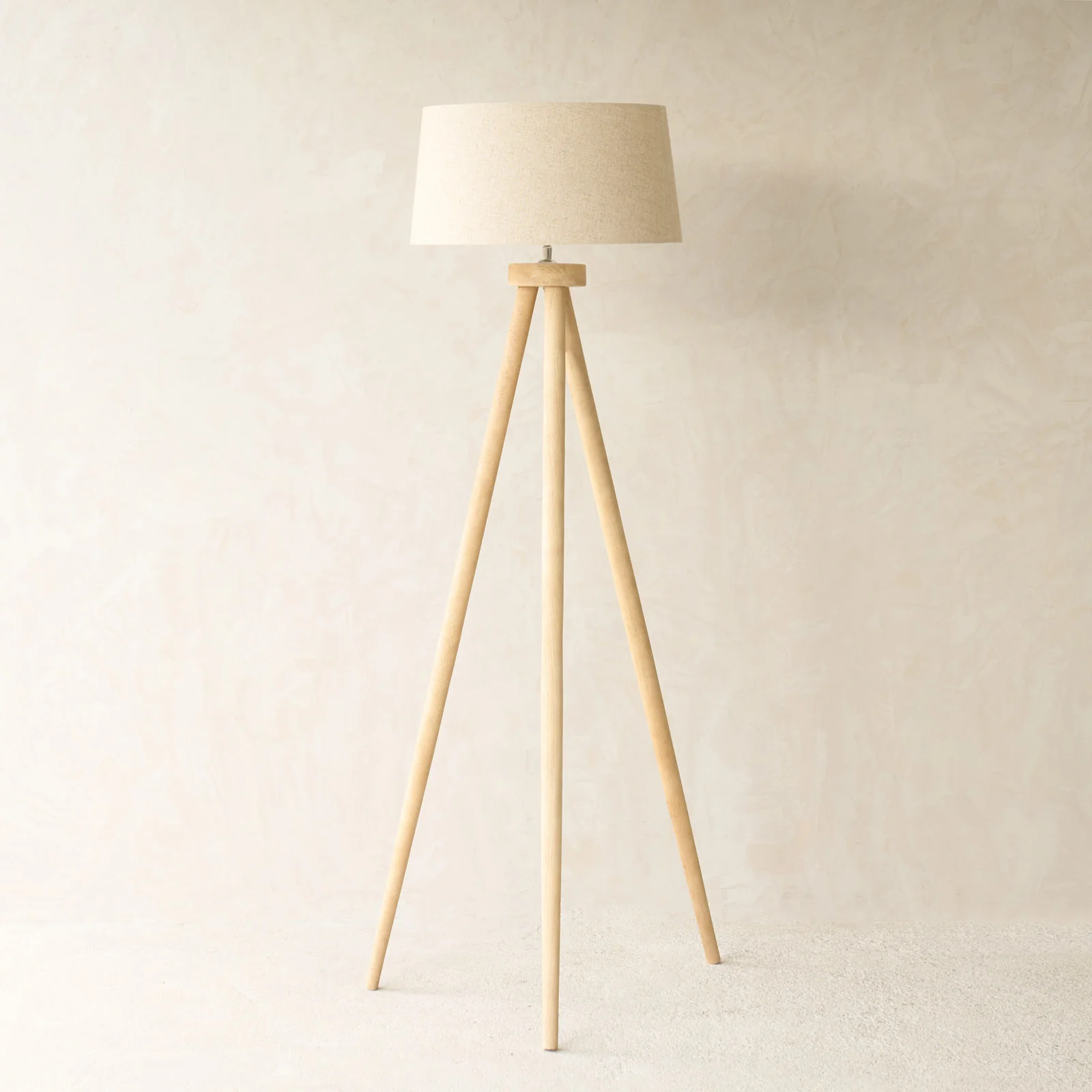 Expertly Made Ilias Tripod Floor Lamp Natural Proven