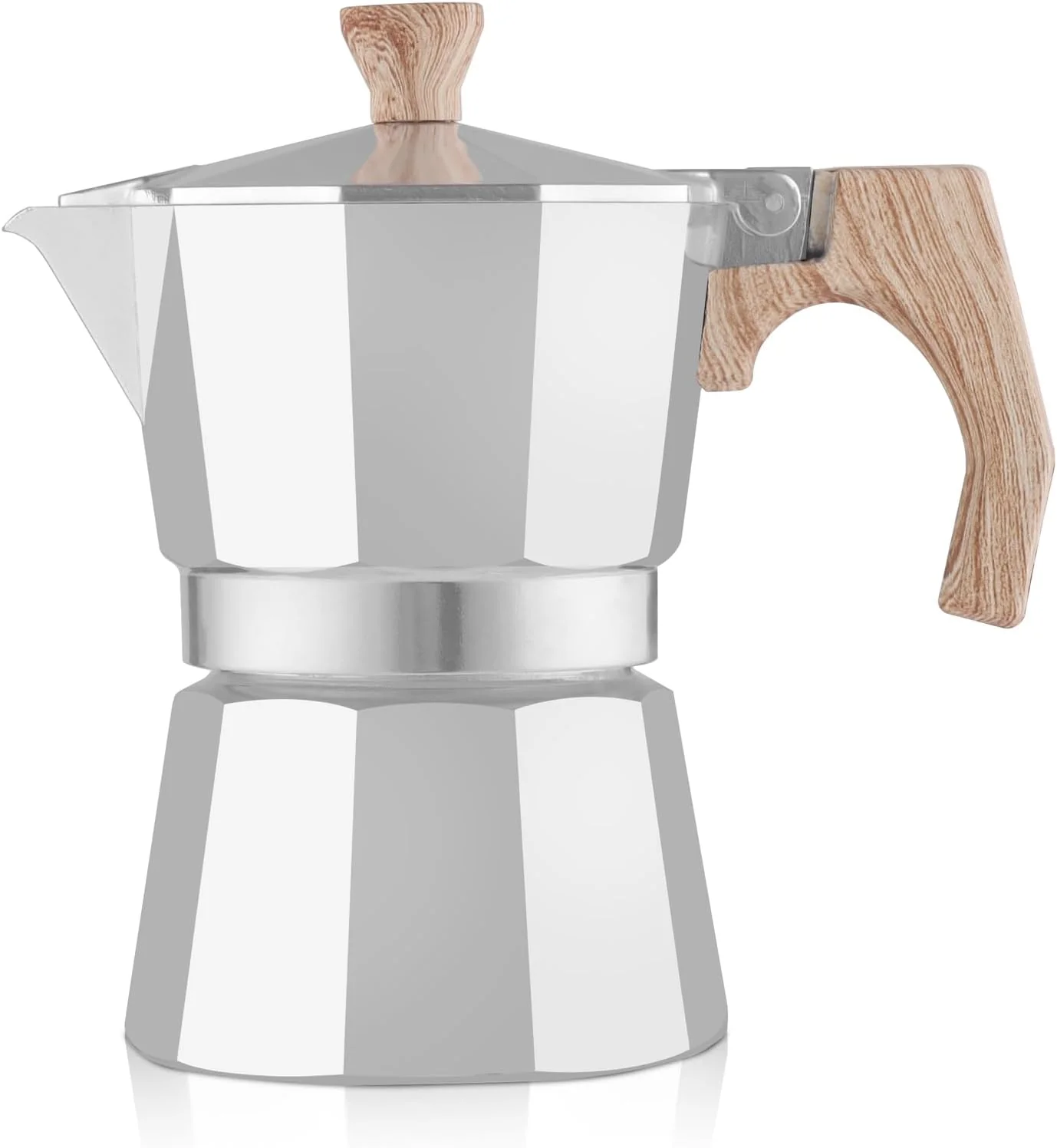 Verified wedrink Stovetop Espresso Maker 3 Cups Moka Pot Cuban Coffee Maker Stovetop Coffee Maker Moka Italian Espresso Crafted
