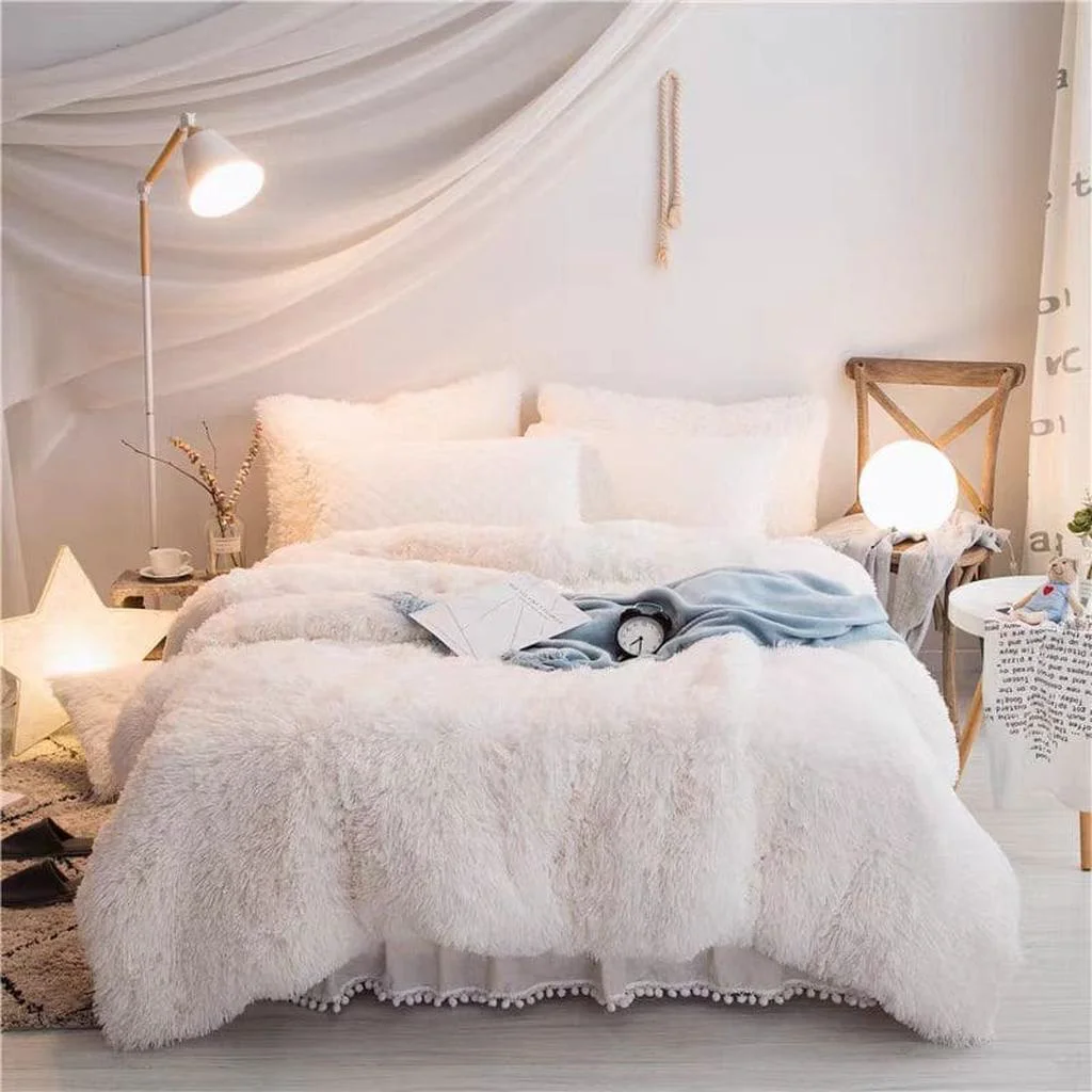 Lightweight Luxury Plush Shaggy Bedding Set Unique