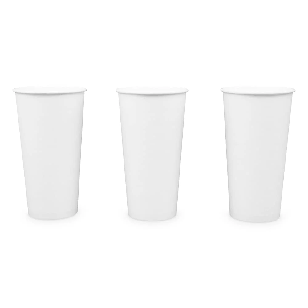 Elegant Paper Cups 20 oz 500 Pack for Coffee Tea 20 oz Made in USA Bulk 500 Count for Home Office Restaurants Parties Top-Quality