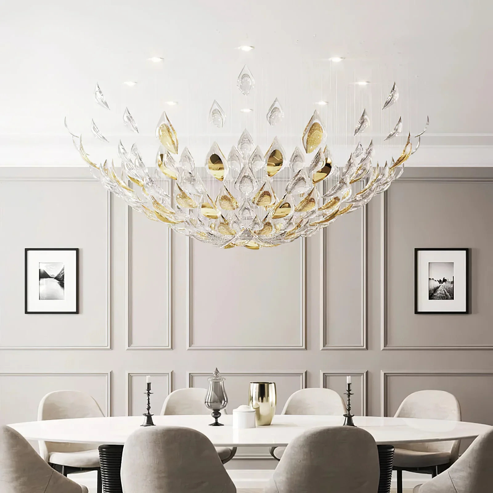 Fashionable Souci Chandelier Organic