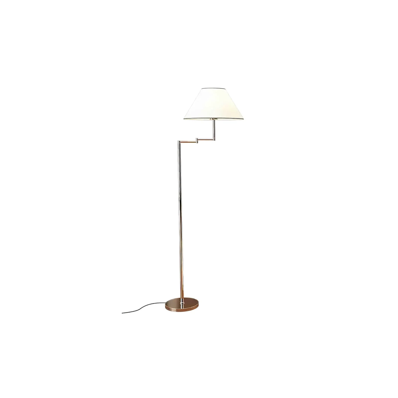 Advanced Contemporary Chrome Swing Arm Floor Lamp Specialty