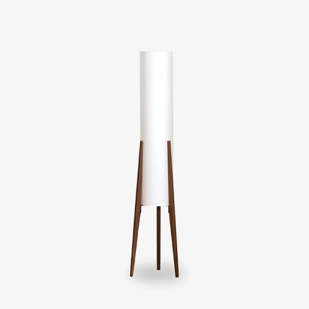 Practical Nordic Solid Wood Floor Lamp Relaxed