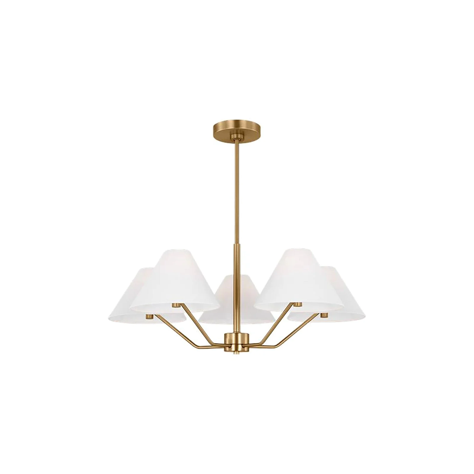 Fashionable Minimalist Black Fabric Shade Chandelier Stylish