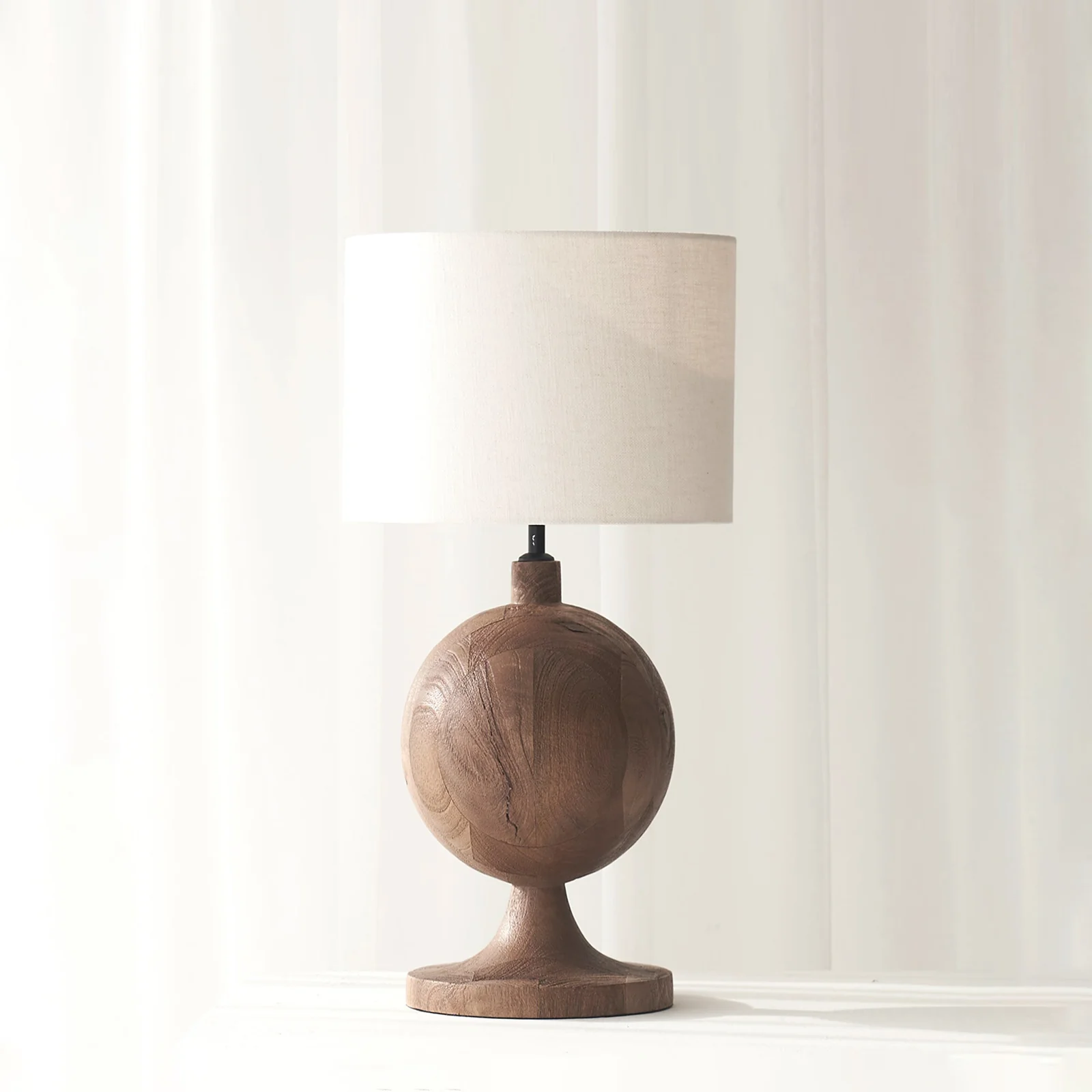 Recyclable Tomasso Table Lamp Dark Brown 40cm Environmentally Friendly