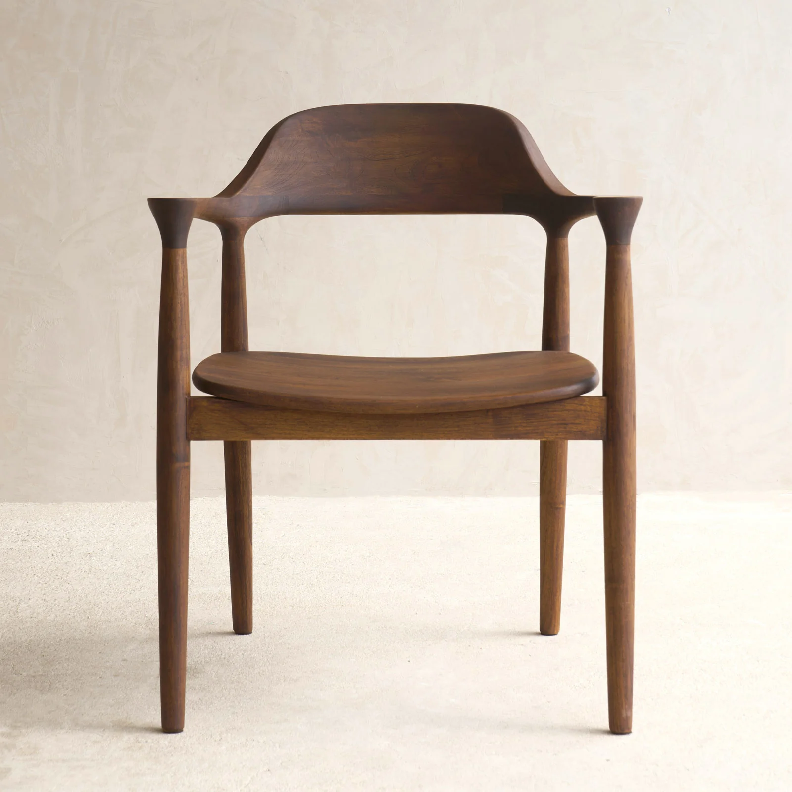 Reusable Raku Dining Chair Dark Stained Teak Stylish