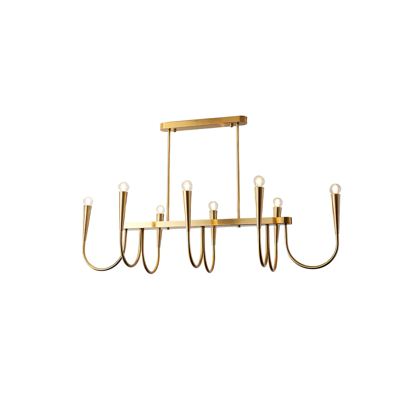 Casual Symphony rectangular chandelier Powerful