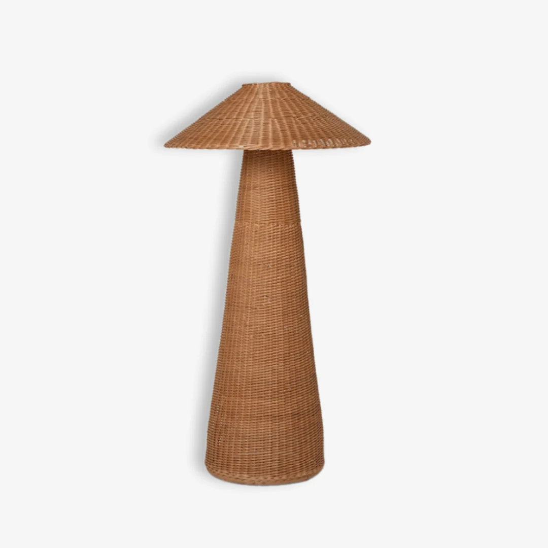 World-Class Bamboo Woven Floor Lamp Organic