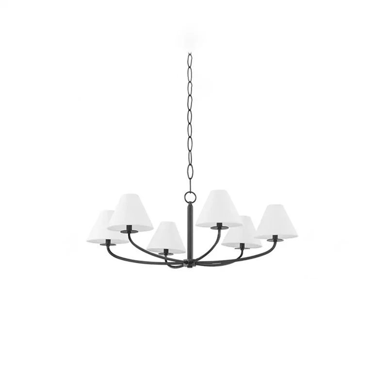 Quality Modern Black Fabric Stacey Chandelier Fashionable