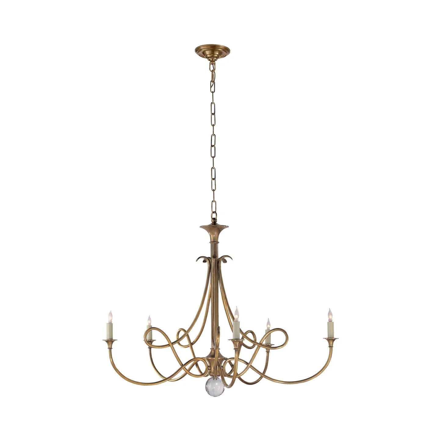 Excellent Large Twisted Loop Chandelier Functional