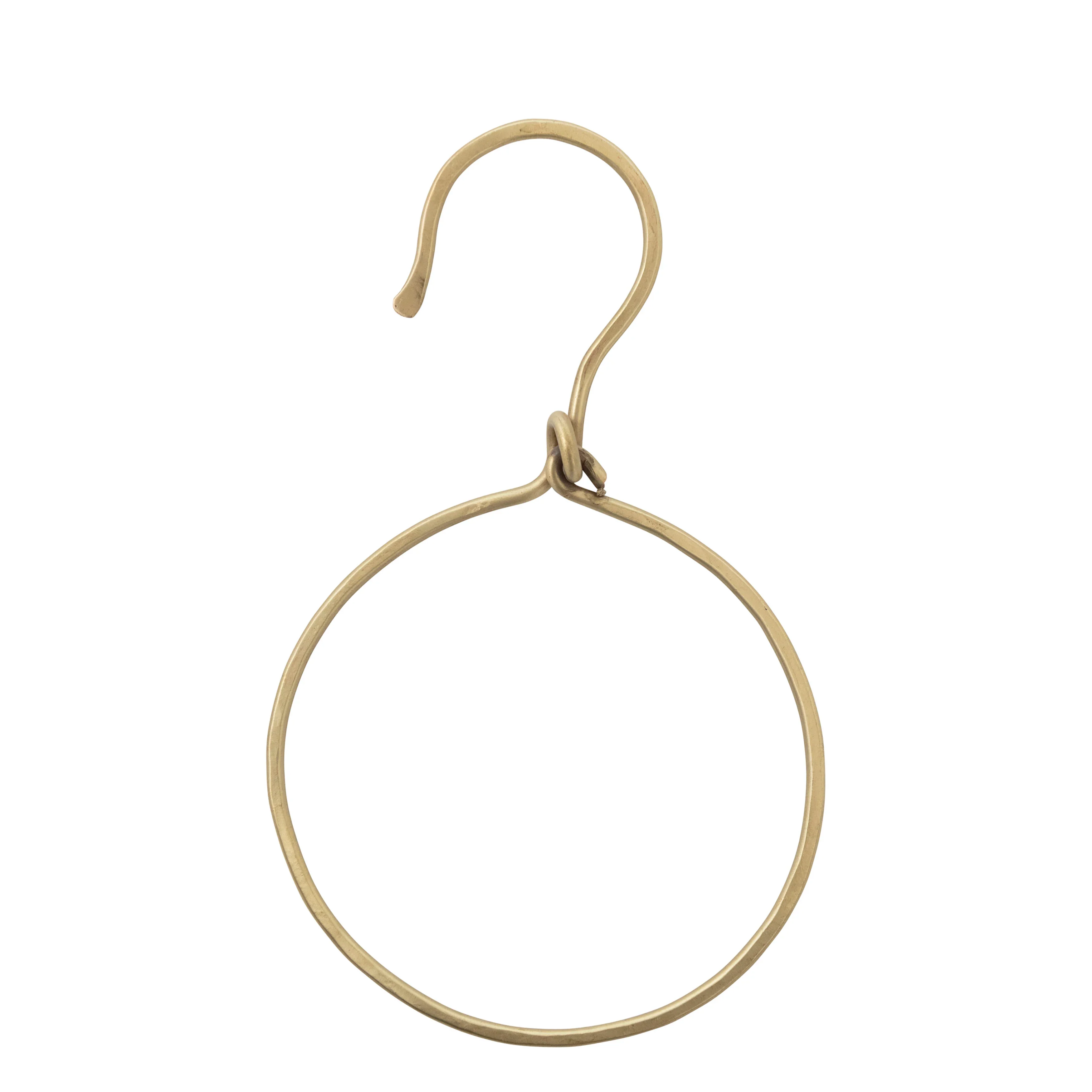 Luxury Brass Ring Towel Holder with Hook Solid