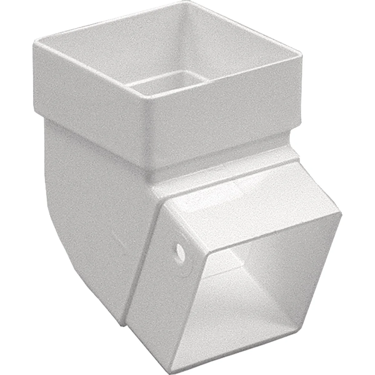 Advanced Amerimax 2 In. Contemporary Square White Vinyl Elbow Next-Generation