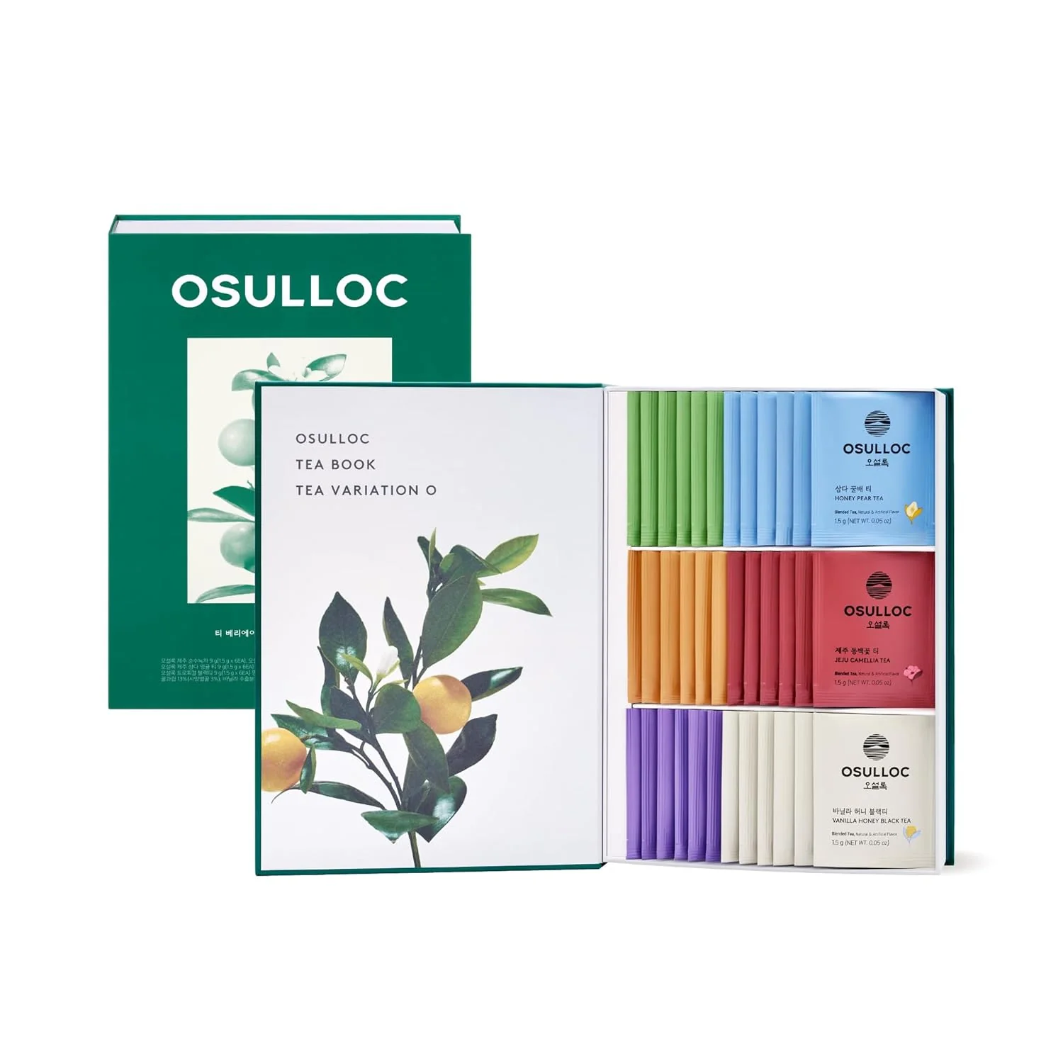 High-End Osulloc TEA Variation O 36 Count 6 Types x 6 ea Elegant Sophisticated designed Tea Gift Set Tea Set for your Daily Tea-Lifestyle Expertly Made