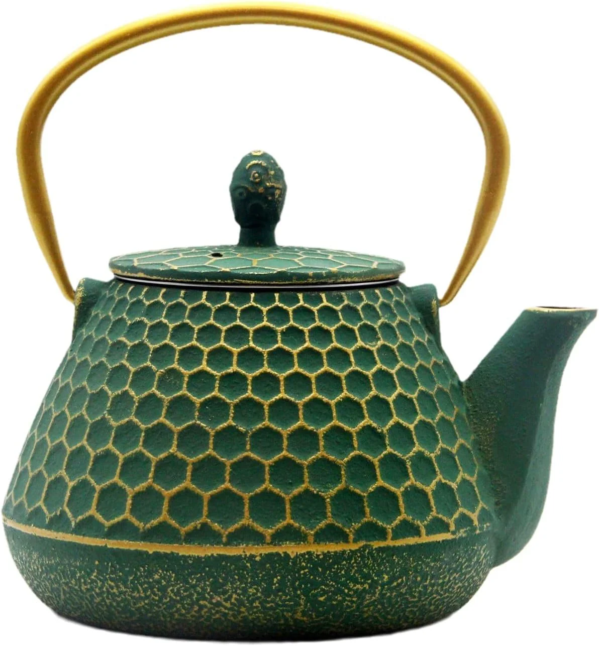 World-Class YJX 34oz Cast Iron Tea Kettle for Stovetop Green Tea Pot for Loose Tea Carefully Designed