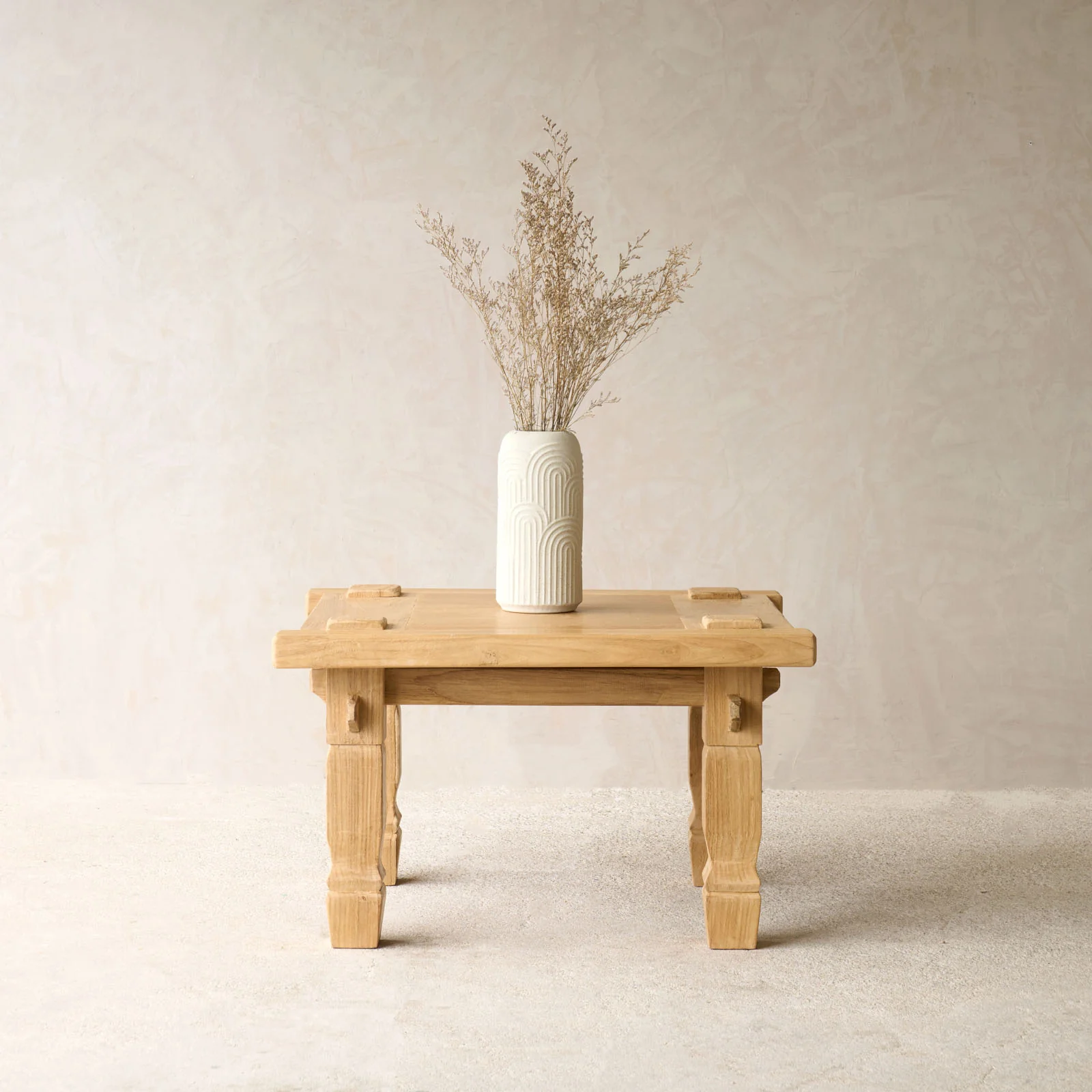 Long-Lasting Weaving Coffee Table Square - Natural 75cm Elite