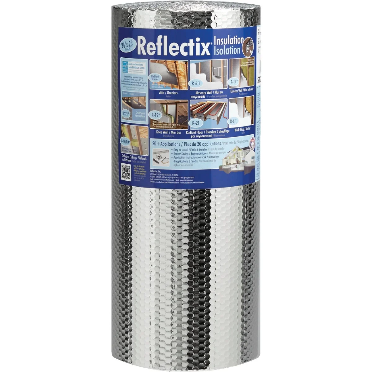 Advanced Reflectix 24 In. x 25 Ft. Staple Tab Reflective Insulation Versatile