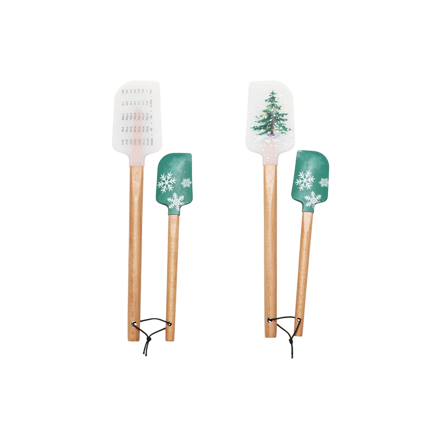 Reliable Holiday Silicone Wood Spatula Trendy