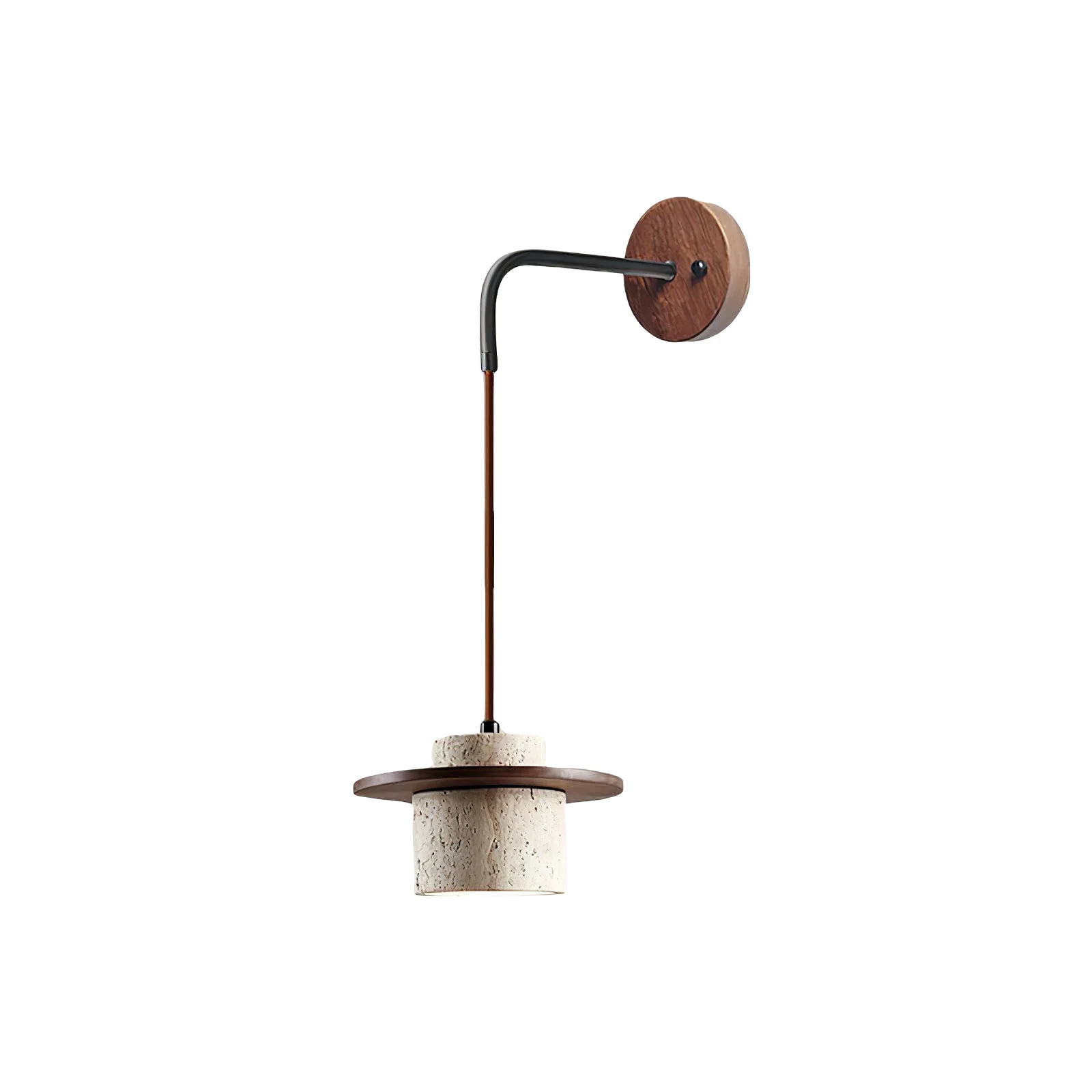 Verified Rustic Textured Cata Stone Wall Lamp Natural