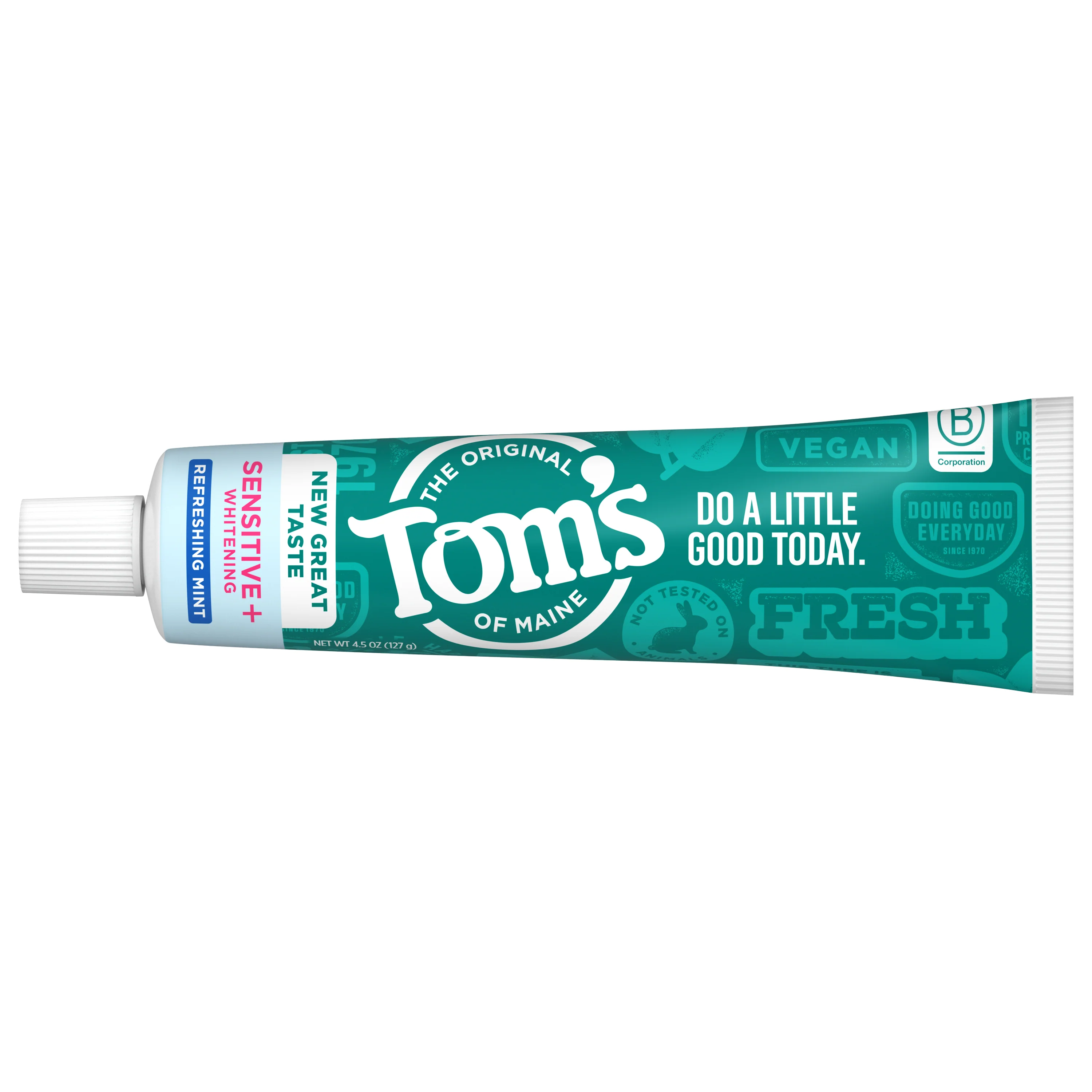 Authentic Tom's of Maine Sensitive Whitening Fluoride Toothpaste Superior