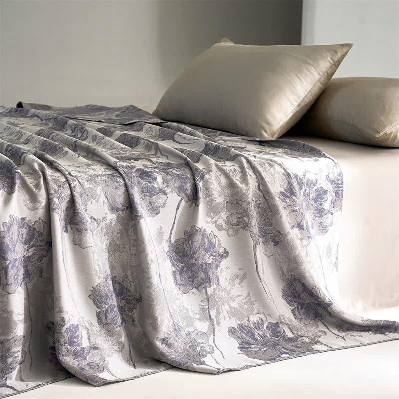 Comfortable Lyocell Fiber Breathable Floral Soft Quilt Organic