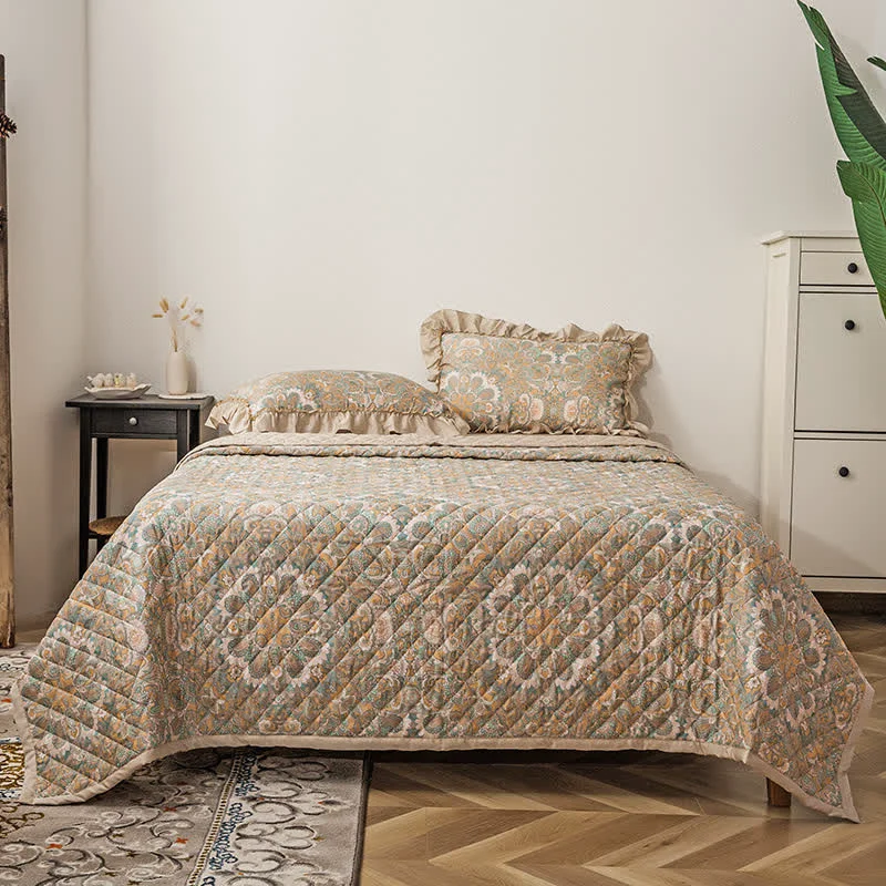 Contemporary Vintage Lyocell Fiber Soft Quilted Bedding Carefully Designed