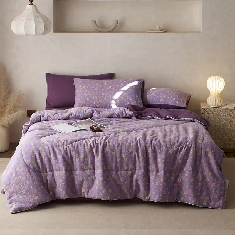 Official Cotton Gauze Refresh Floral Comfy Bedding Casual